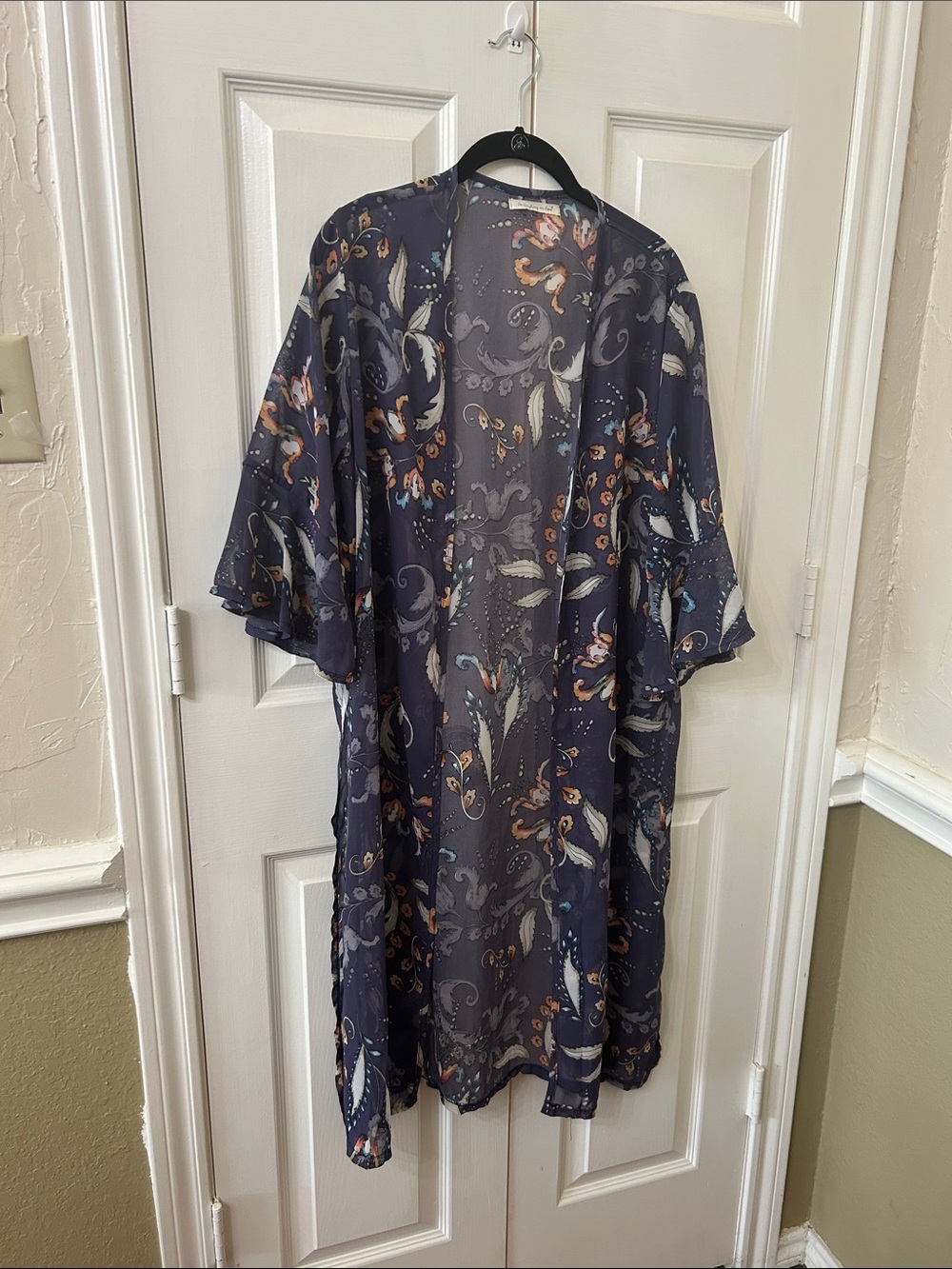 Floral Sheer Kimono (sold at Anthropologie) One Size - Picture 2 of 12